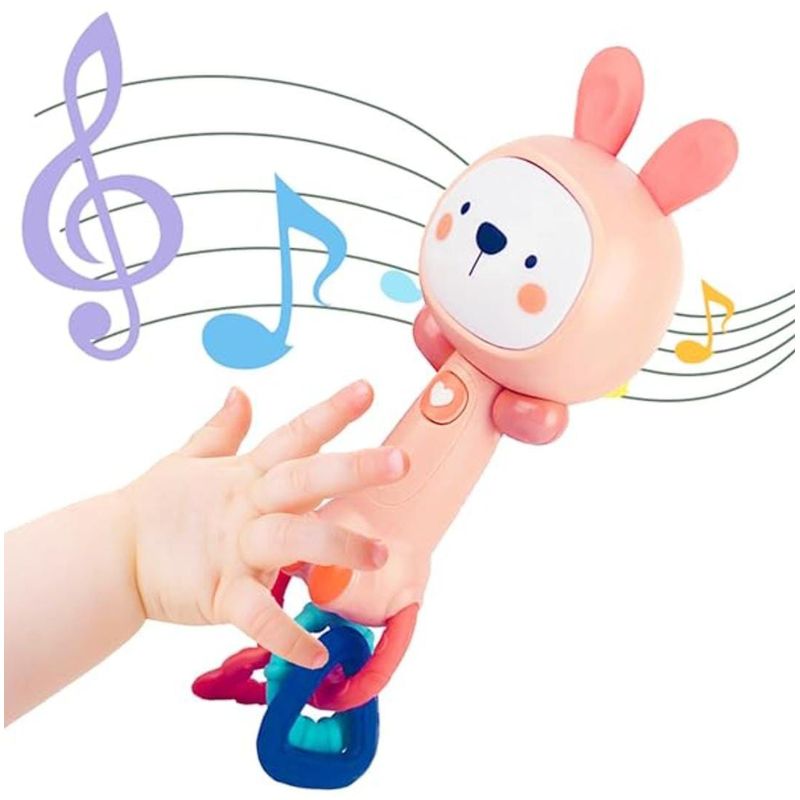 GENERICO - SONAJERO MUSICAL MOLAR STICK CONEJO