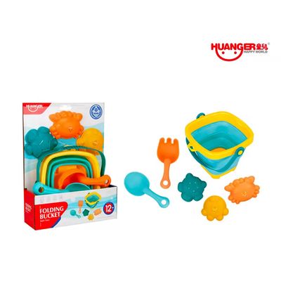 Imagen 2 del producto Balde De Playa Plegable Con Accesorios