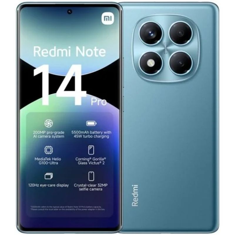 XIAOMI - Xiaomi Redmi Note 14 Pro   8GB RAM+ 256GB Memoria -Ocean Blue