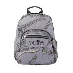 TOTTO - Mochila Escolar Pequeña Dinosaurio Niño Karonte