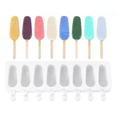 PASTELERIUS - Moldes De Silicona Para Helados Molde Helado Mini 8cav