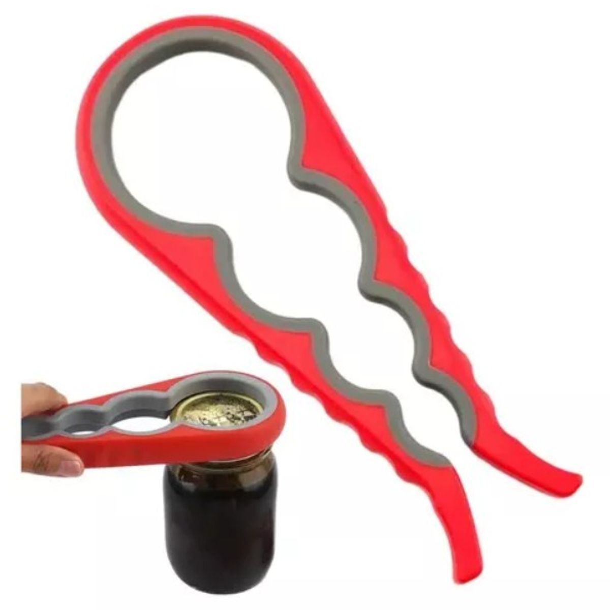 GENERICO - Abridor De Tarros Abridor De Botellas Antideslizante X1