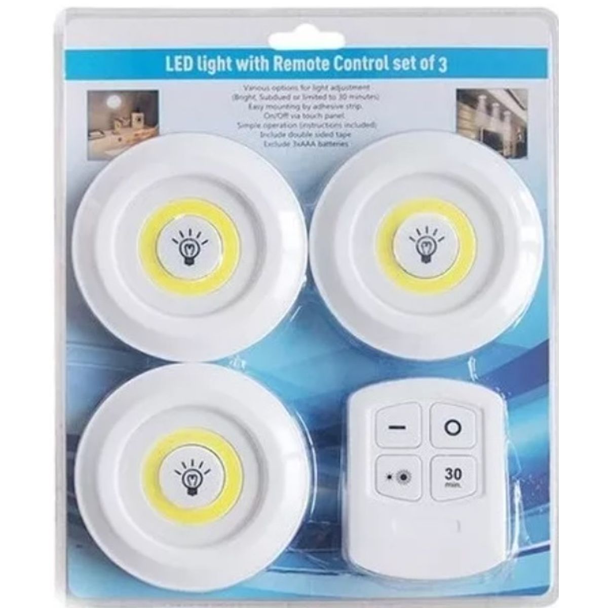 WANT - Set Luces de Emergencia Control Remoto