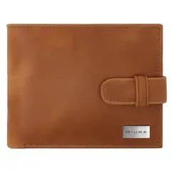MIURA - Billetera Donato Cuero Natural Con Protección RFID