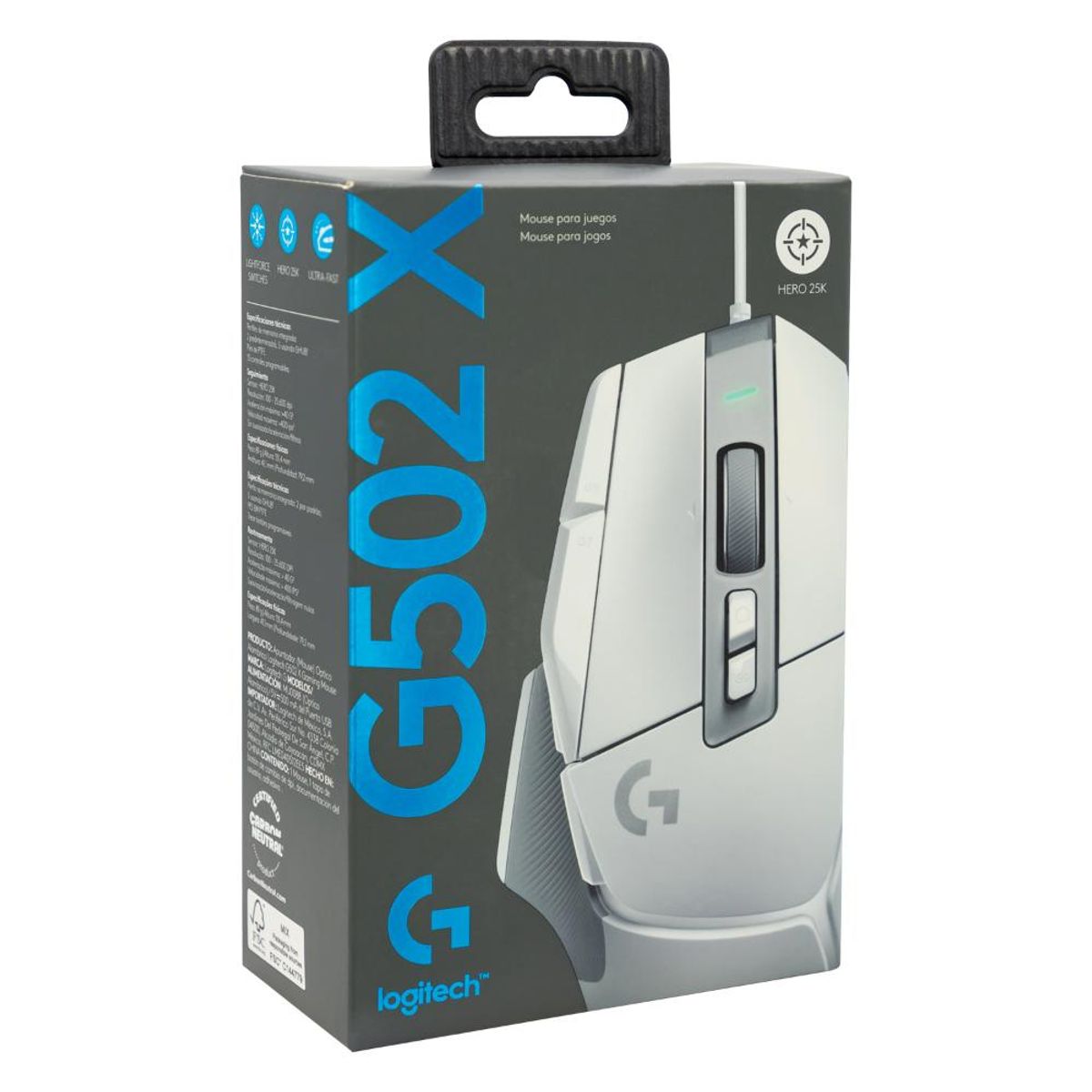 LOGITECH - MOUSE GAMING G502 X WHITE