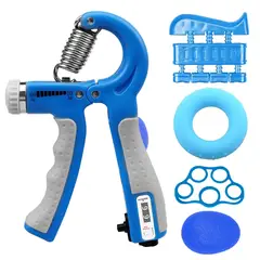ORCUS - SET DE 5 HAND GRIP PARA MANOS-DEDOS-ANTEBRAZOS AZUL