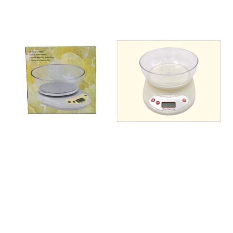 GENERICO - Pesa Digital Mini Gramera Recipiente Bowl Cocina 5 Kilos