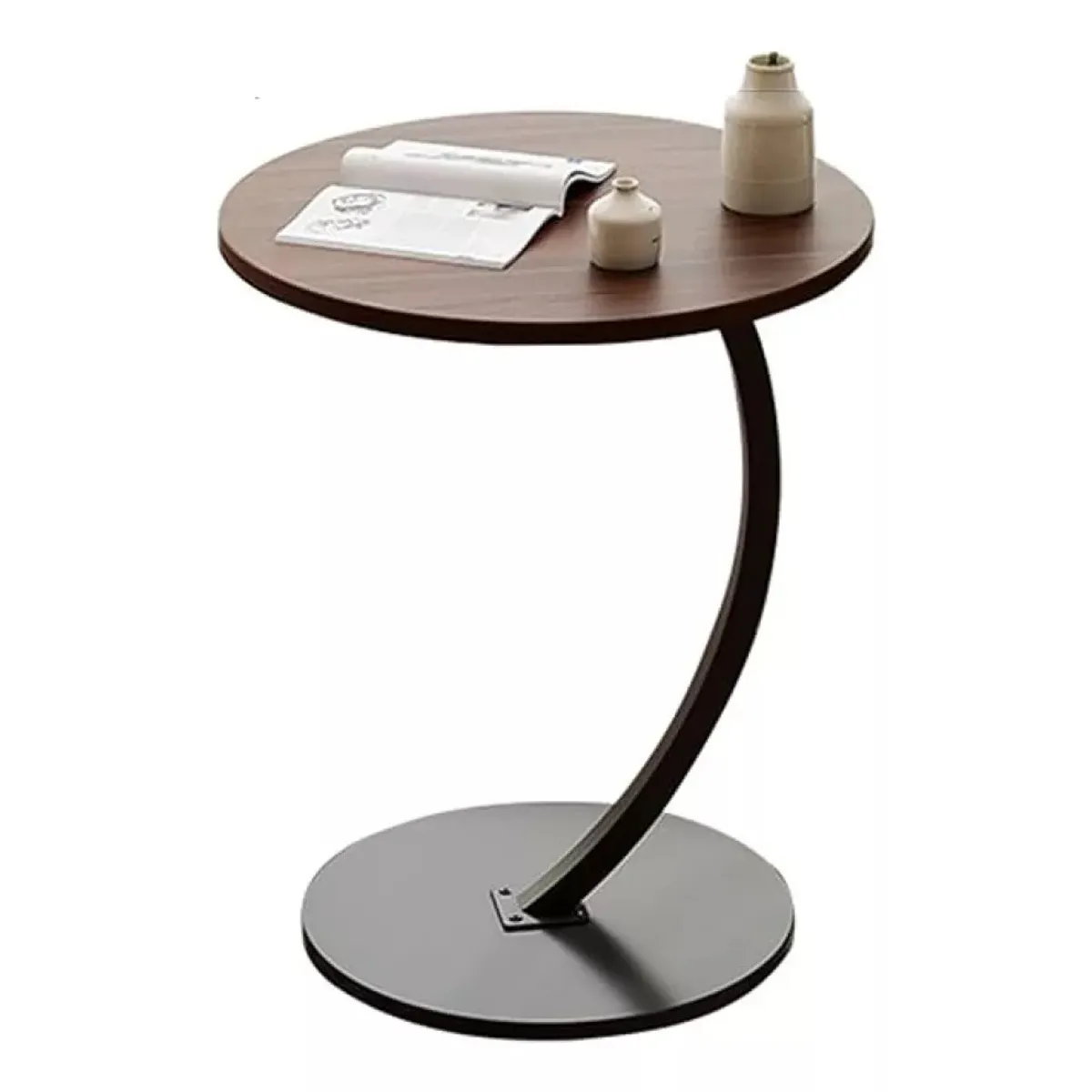 MUNDO MAGIA - Mesa De Centro Lateral Living Vanguardia Madera Natural