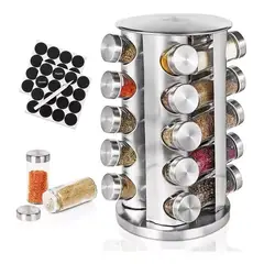 GENERICO - Condimenteros Especiero Giratorio Cocina 20 Frascos