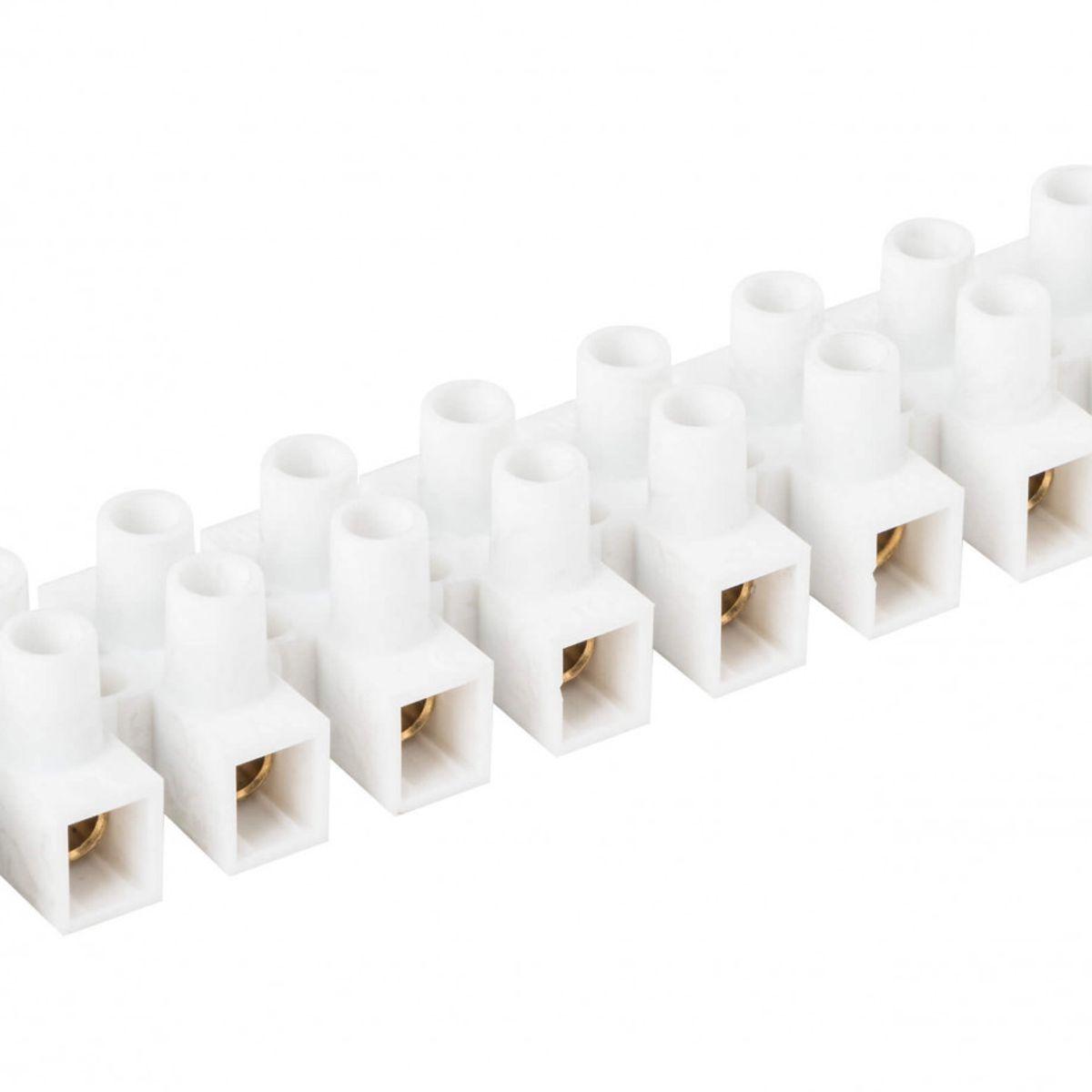 GENERICO - Regleta de Conexión 4mm Blanca 12 Bornes