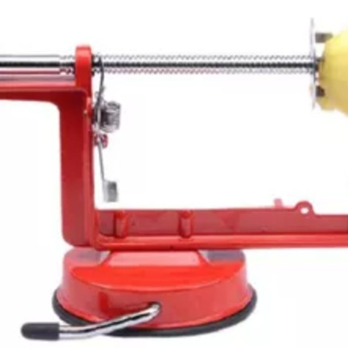GENERICO - Maquina Cortadora Papas En Espiral Espiropapas Cocina Color Rojo