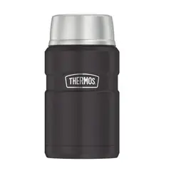 THERMOS - Termo comida 710ML 24OZ INOX -NEGRO CALIENTE - FRIO