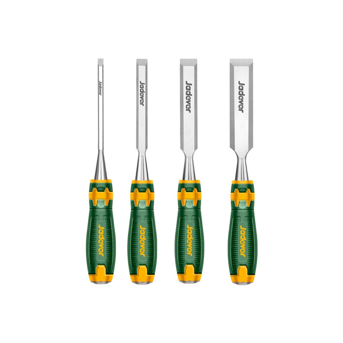 JADEVER - Juego Set de Formones para Madera 4 Piezas JADEVER