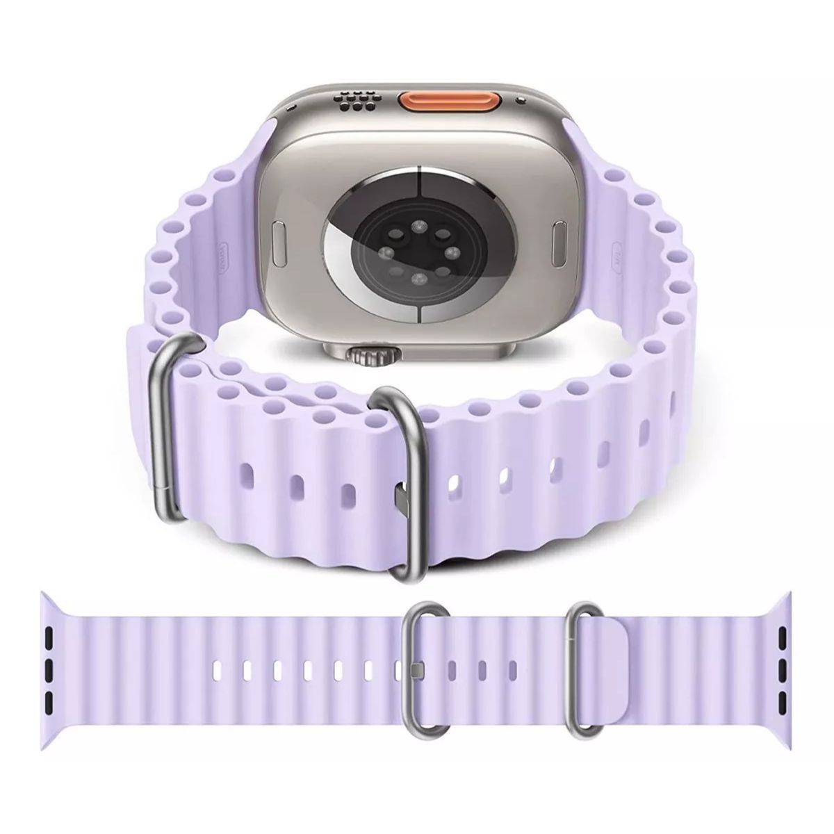 GENERICO - Correa Para Apple Watch Deportiva Ocean Silicon 42 / 44 / 45 / 49 mm