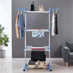 GENERICO - TENDEDERO PLEGABLE PARA EL SECADO DE ROPA 3 NIVELES WYM