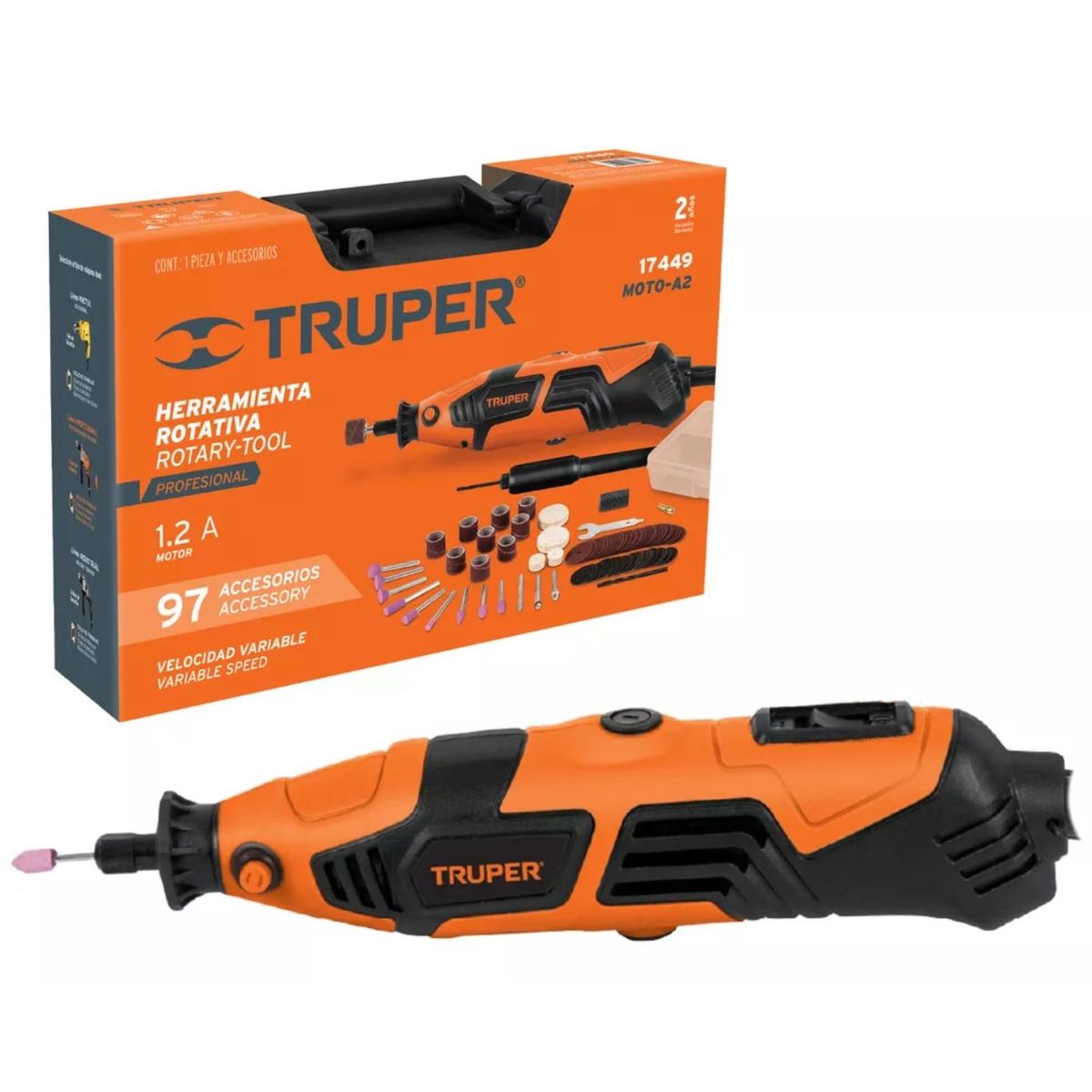 TRUPER - Dremel Mini Torno Multiproposito Con Accesorios Truper