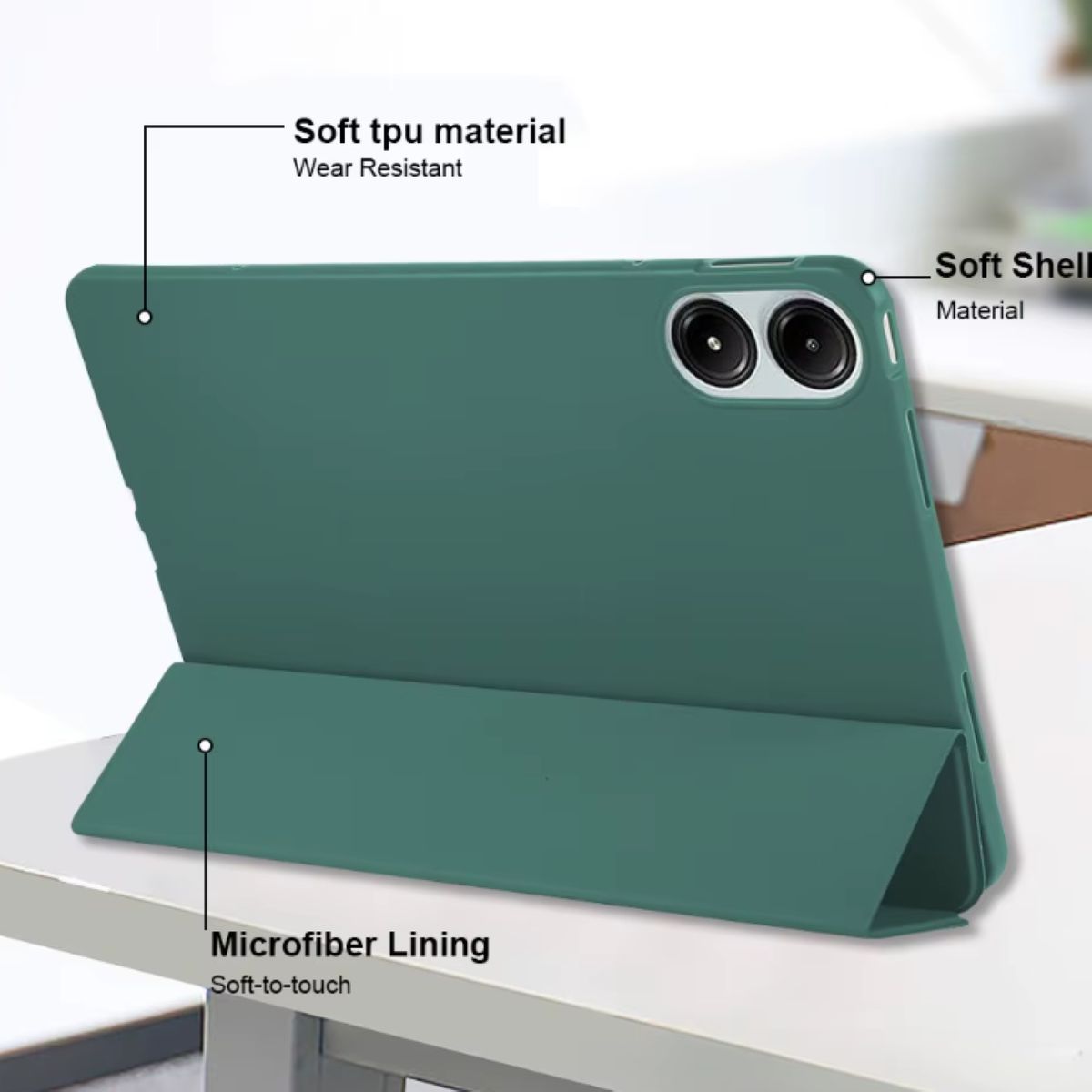 GENERICO - Funda Carcasa Smart Cover Para Tablet Honor Pad X8a 11 Verde