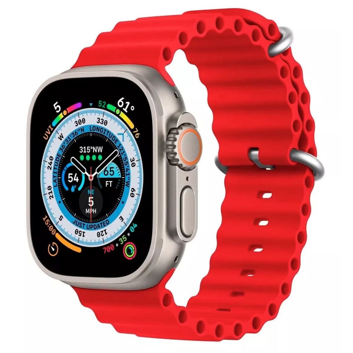 GENERICO - Correa Para Apple Watch Deportiva Ocean Silicon 42 / 44 / 45 / 49 mm