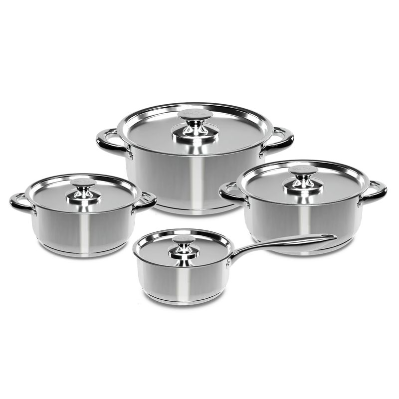 WENS - Batería De Cocina 8 Piezas Acero Inoxidable 460-8SS Wens