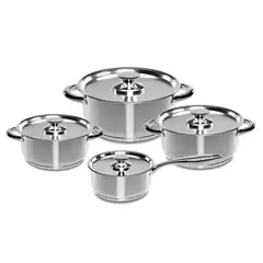 WENS - Batería De Cocina 8 Piezas Acero Inoxidable 460-8SS
