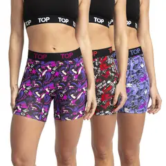TOP - Bóxer Mujer Medio Algodón DC Pack 3 C4