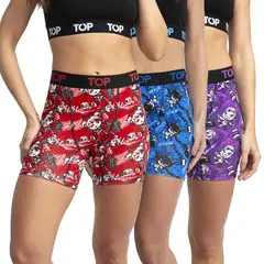 TOP - Bóxer Mujer Medio Algodón DC Pack 3 C5