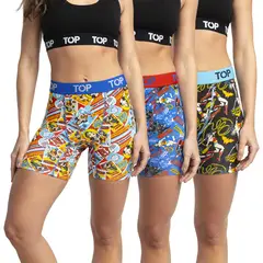 TOP - Bóxer Mujer Medio Algodón DC Pack 3 C6