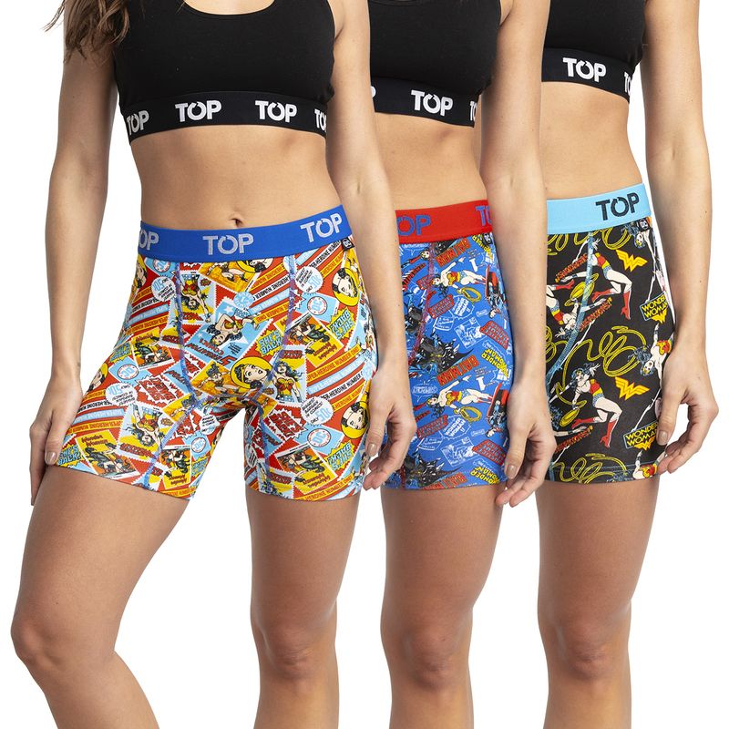TOP - Bóxer Mujer Medio Algodón DC Pack 3 C6 Top