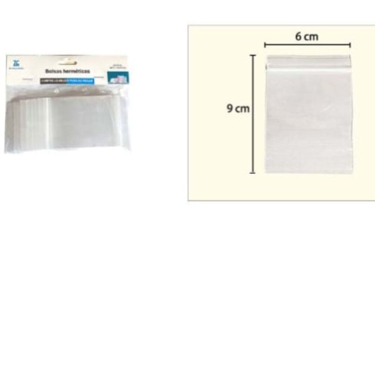 GENERICO - Bolsa Hermetica 9X6Cm Cocina Transparente 100Pcs