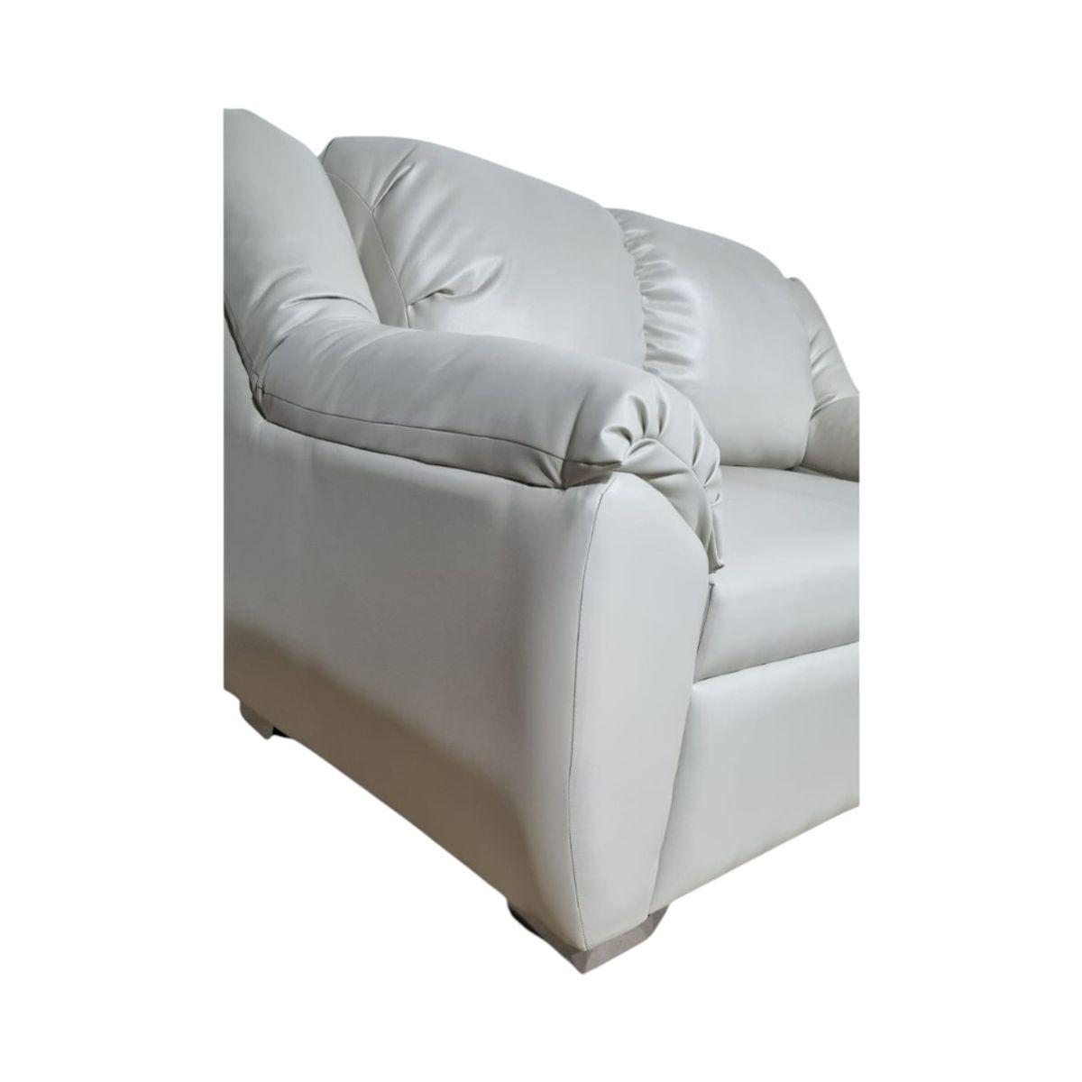 DISEÑOS VALESTRINI - SOFA BRASIL DOS CUERPOS EN ECOCUERO BEIGE