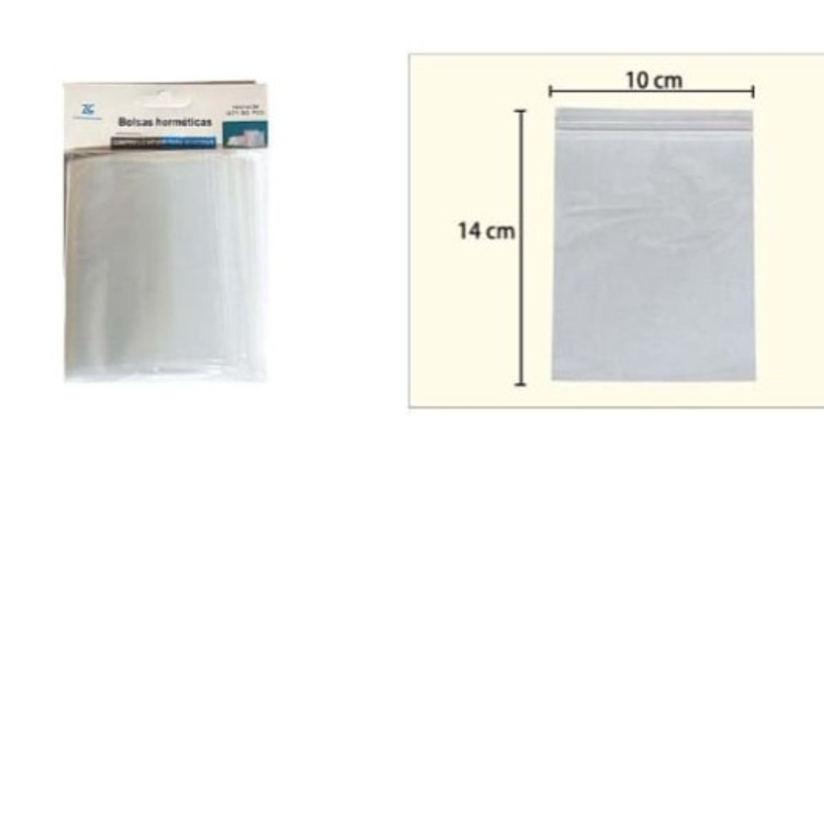 GENERICO - Bolsa Hermetica 14X10Cm Cocina Transparente 50Pcs