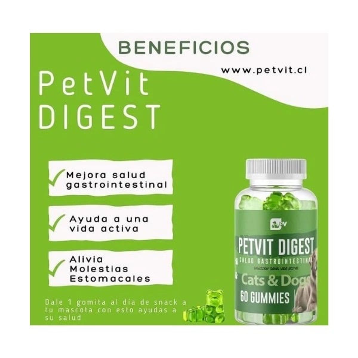 PETVIT - Petvit Digest suplemento natural para perros y gatos
