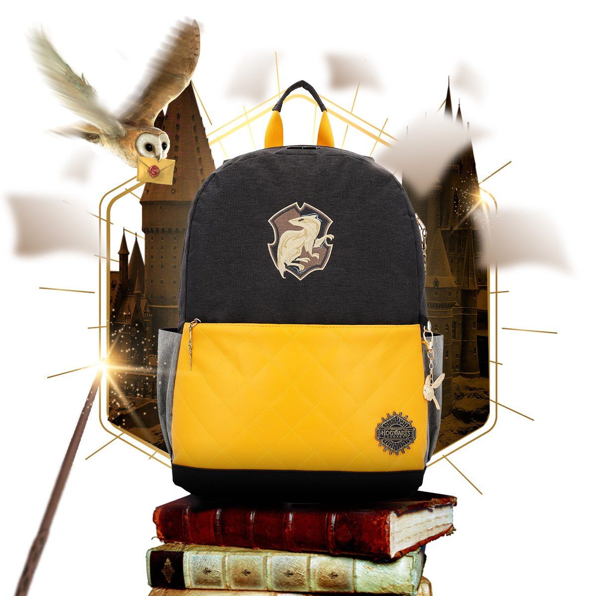 WARNER BROS - Mochila Juvenil Casual Harry Potter Hogwarts Casas
