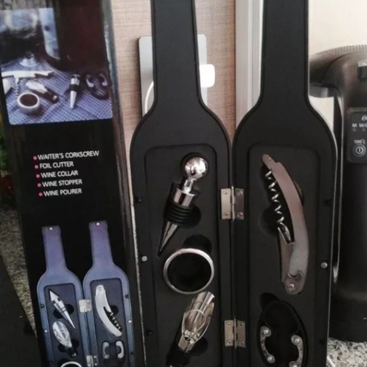 GENERICO - Kit De Lujo Accesorios Para Vinos