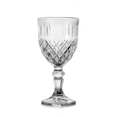 FTA - Set 6 Copas Vino 22,7cl Vintage Vidrio Transparente