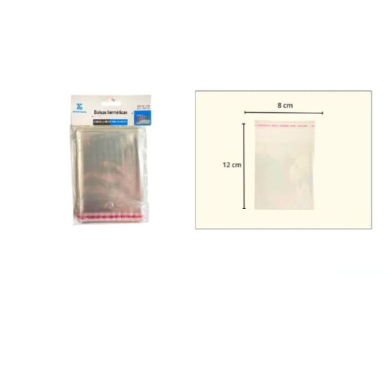 GENERICO - Bolsa Hermetica 8X12Cm Cocina Transparente 100Pcs