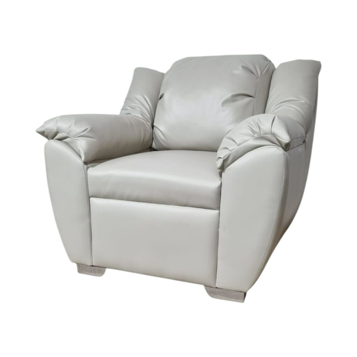 DISEÑOS VALESTRINI - SOFA BRASIL UN CUERPO EN ECOCUERO BEIGE