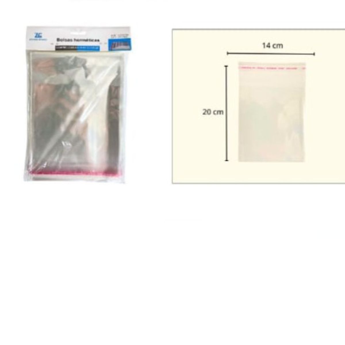 GENERICO - Bolsa De Alimentos14X20Cm Cocina Transparente 100Pcs