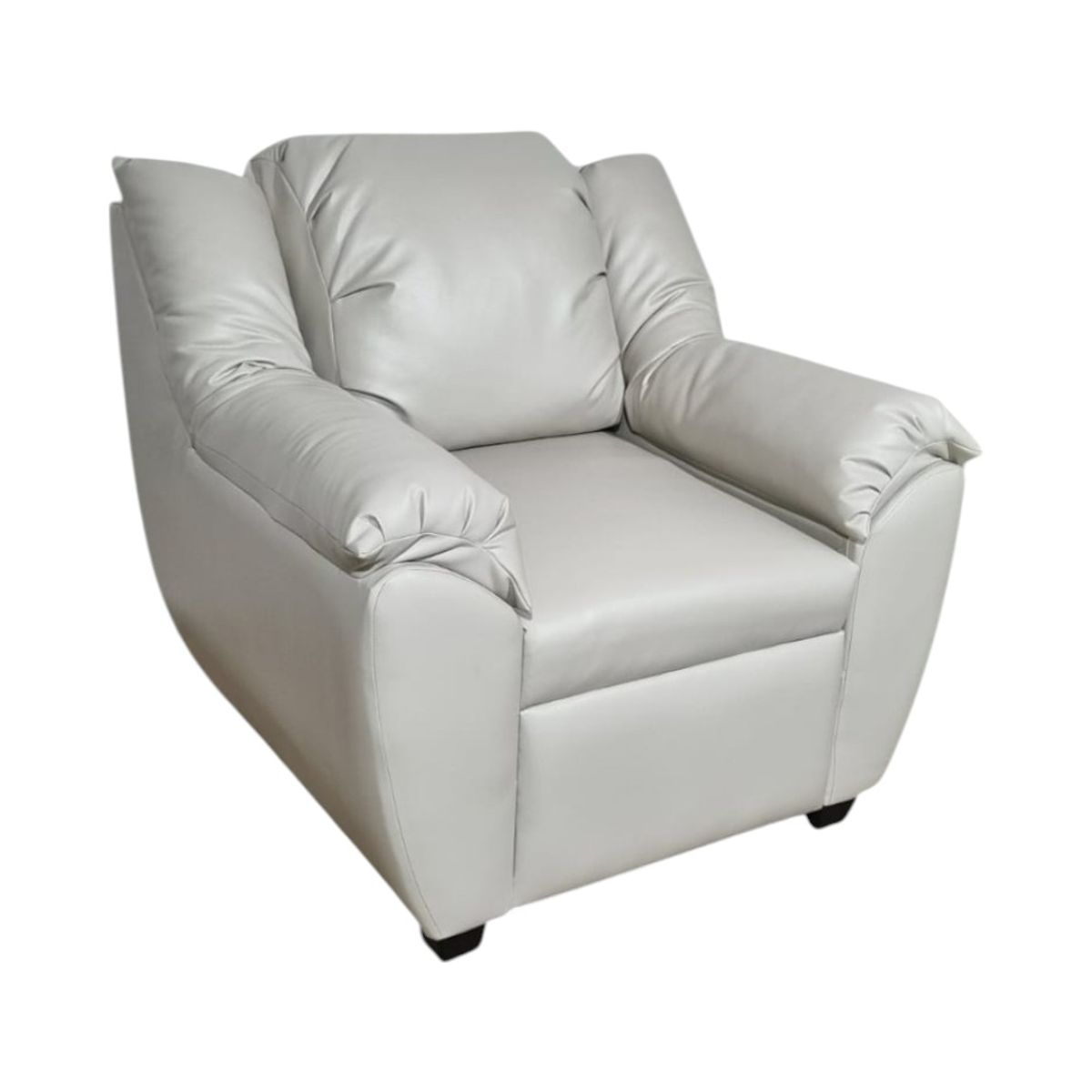 DISEÑOS VALESTRINI - SOFA BRASIL UN CUERPO EN ECOCUERO BEIGE