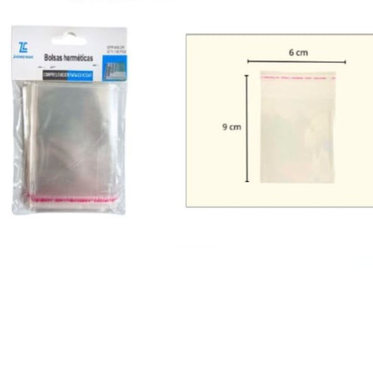 GENERICO - Bolsa De Alimentos 6X9Cm Cocina Transparente 100Pcs
