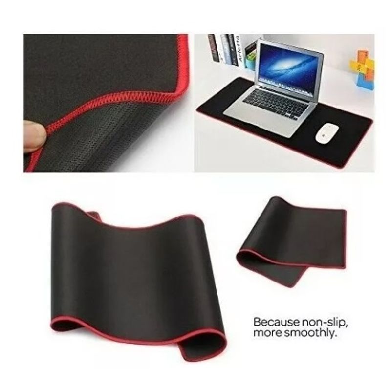 GENERICO - Mouse Pad Gamer Weibo K8 De Goma Xl 30cm X 70cm X 3mm Negro
