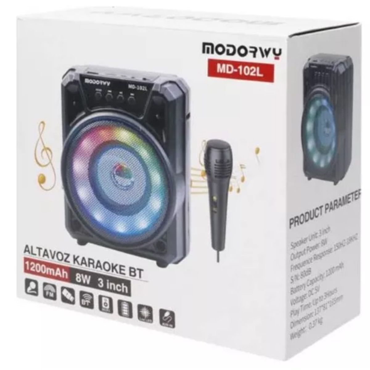 GENERICO - Parlante Karaoke Portatil Bluetooth