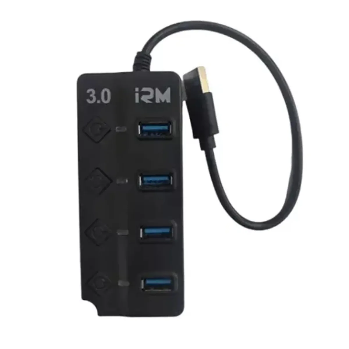 IRM - Hub Irm De 4 Puertos Usb 30 Con Interruptores Alargador