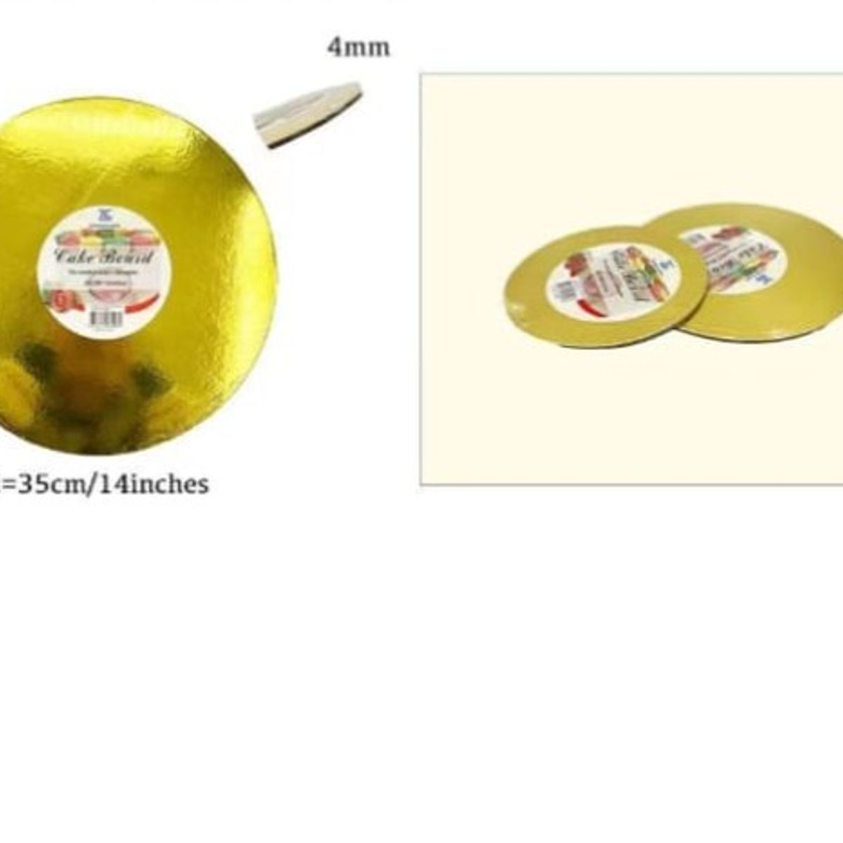 GENERICO - Bandeja De Redonda De Plumavit 35Cm 14In