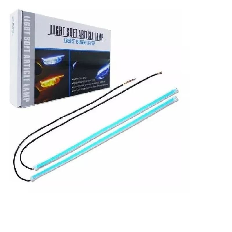 GENERICO - X2 Tira Led Secuencial. Foco Luces Auto 60 Cm