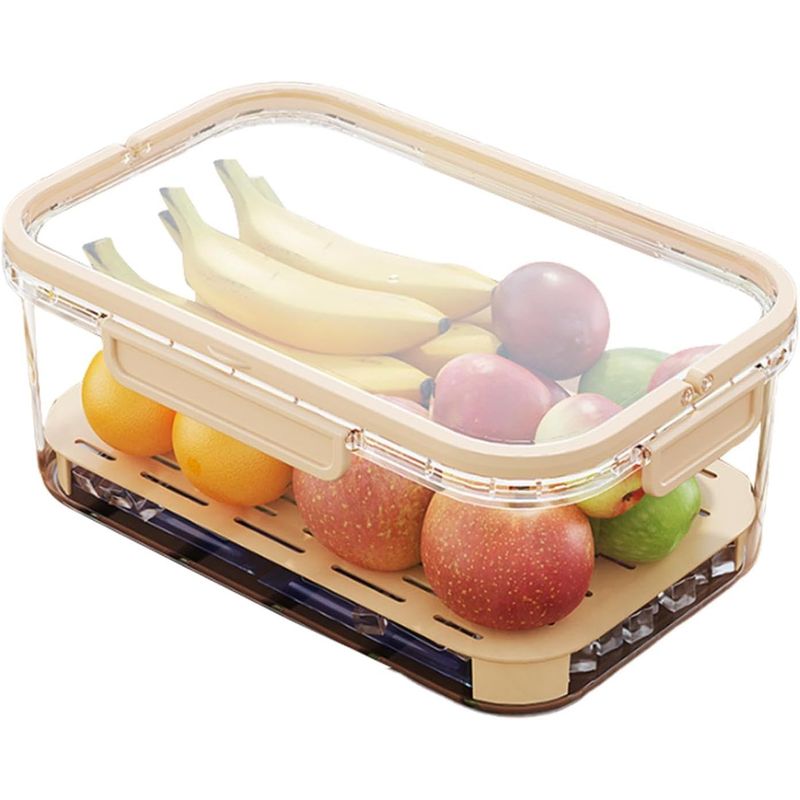 GENERICO - Contenedor Hermético Almacenamiento De Frutas Alimentos Bebidas