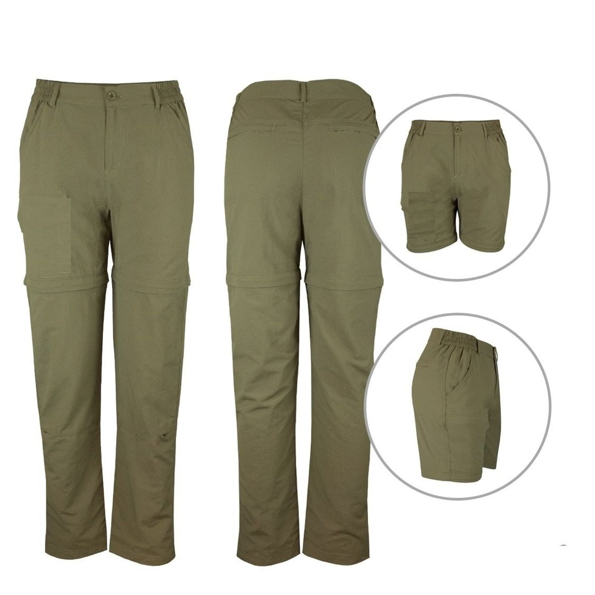 GARSIL - Pantalon Desmontable Para Trekking - Outdoor  Secado Rapido - Mujer