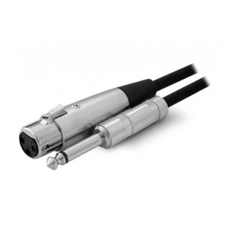 MEKSE - Cable Canon XLR Plug 63 Micrófono instrumentos 6 metros