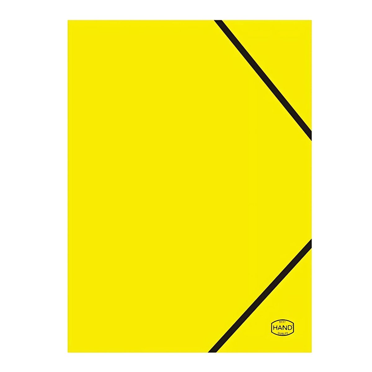 HAND - Pack 10 Carpetas Con Solapa y Elástico Amarillo Oficio - SC