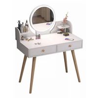 Tocador Con Espejo 2 Cajones 75x60x40 Diseño Elegante y Funcional